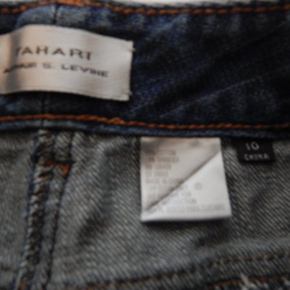 Tahari Womens Arthur Levin Relaxed Bootcut Jeans Blue Size High Rise Full Leg - Picture 4 of 4